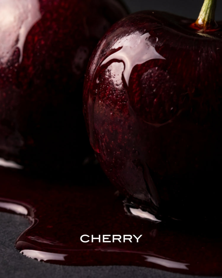 Glossy dark cherries, the lead note of After Dark lickable scent